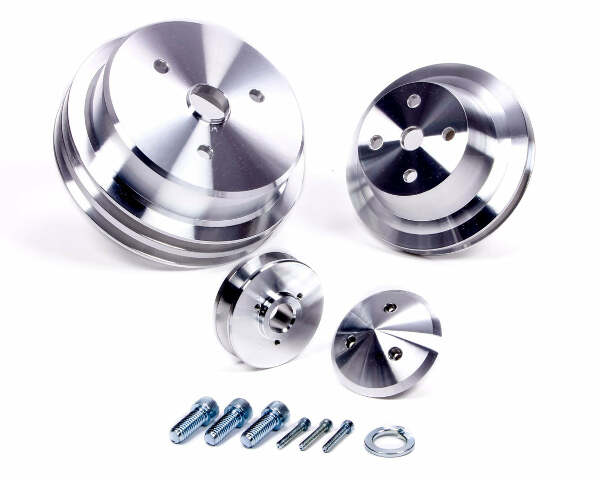 MARCH PERFORMANCE,6170,SBC V-Belt Pulley Set 3Pc.