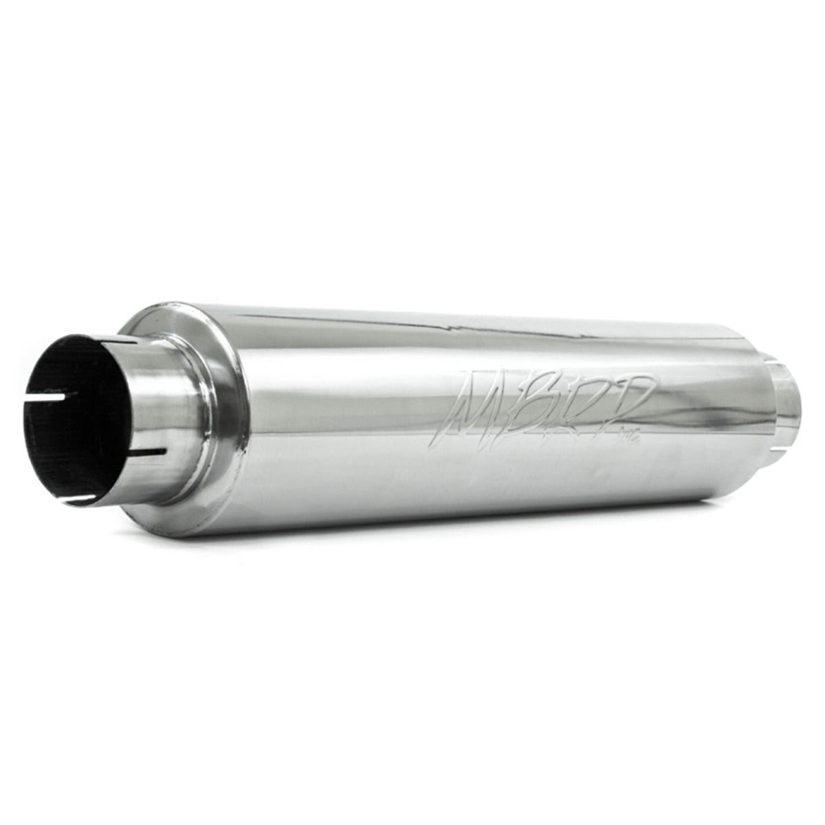 MBRP Exhaust M1004 4in. inlet/outlet; Quiet tone muffler; 24in. body; 6in. diameter; 30in. overall;