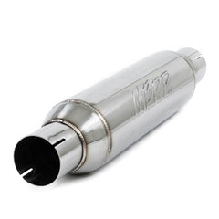 MBRP Exhaust R1012 Resonator; 2.5in. inlet/outlet; 16in. body; 20in. overall; T304