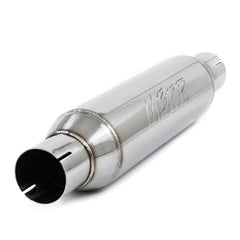 MBRP Exhaust R1012 Resonator; 2.5in. inlet/outlet; 16in. body; 20in. overall; T304