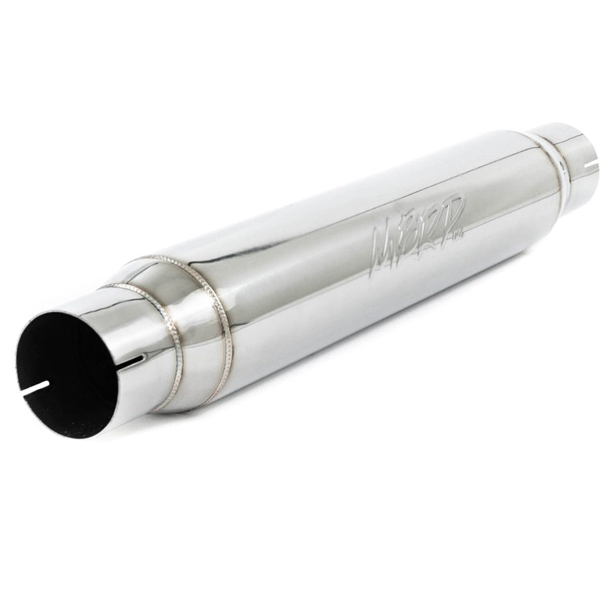 MBRP Exhaust R1017 Resonator; 3in. inlet/outlet; 22in. body; 26in. overall; T304