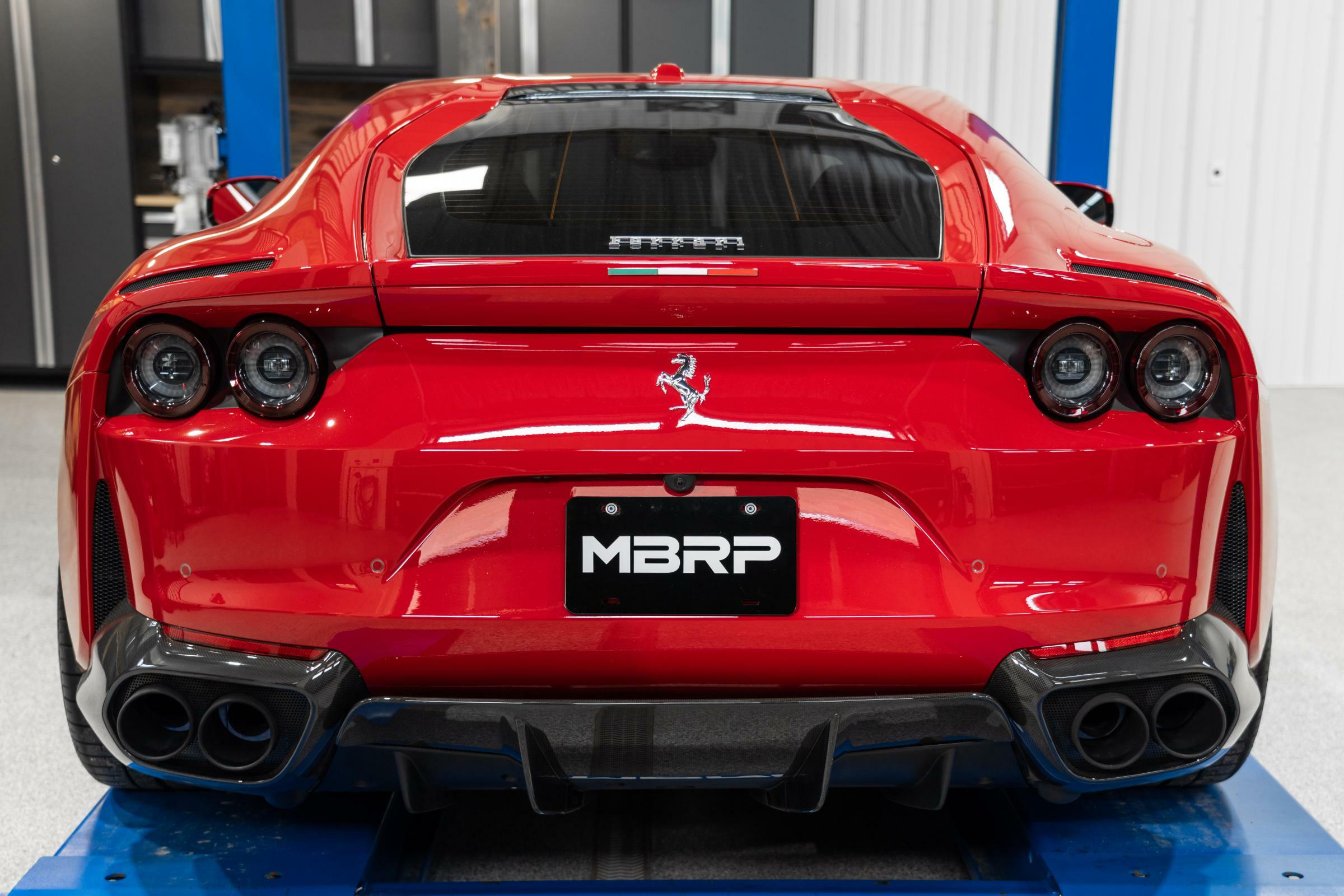 MBRP Exhaust 12-21 Ferrari 812SF/ 812GTS F12 6.3L/6.5L V12 70mm X-Pipe Kit T304 Stainless Steel MBRP S3900304