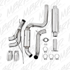MBRP Exhaust S4200304 3in. Cat Back; Dual Center Outlet; T304