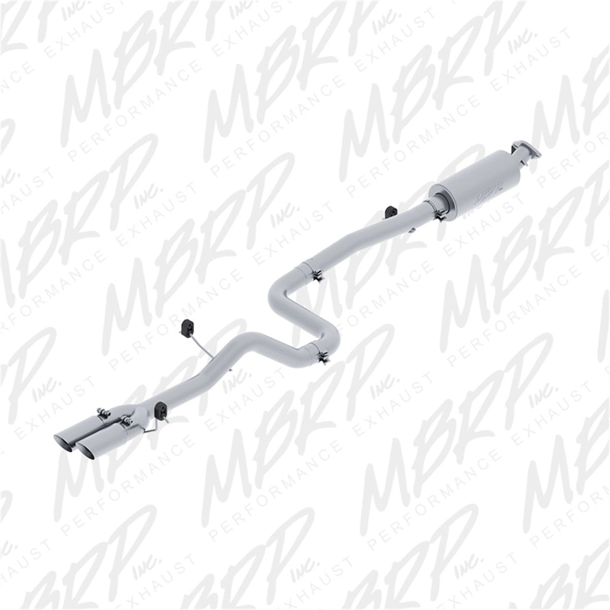 MBRP Exhaust S4202AL 3in. Cat Back; Dual Outlet; AL