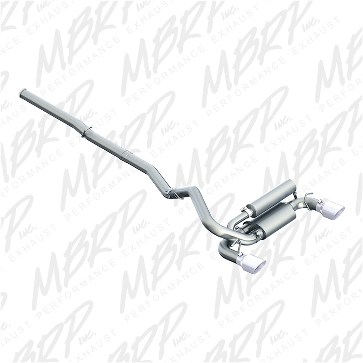 MBRP Exhaust S4203409 3in. Cat Back; Dual Outlet; T409
