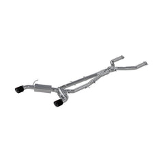 MBRP Exhaust S44003CF 3in. Cat Back; Dual Rear; T304 with Carbon Fiber Tips