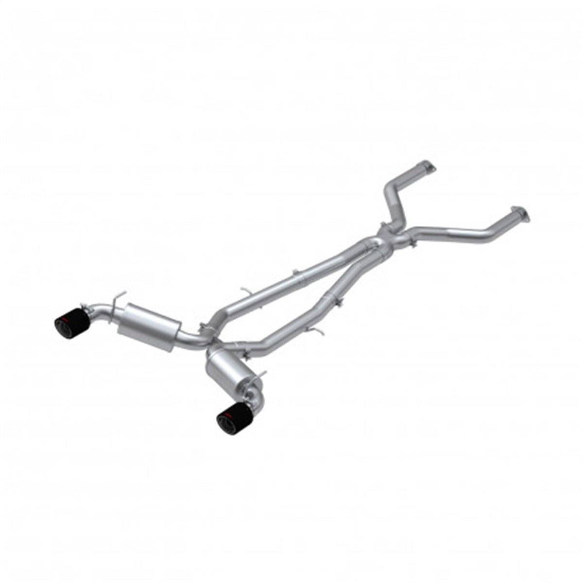 MBRP Exhaust S44043CF 3in. Cat Back; Dual Rear; T304 with Carbon Fiber Tips