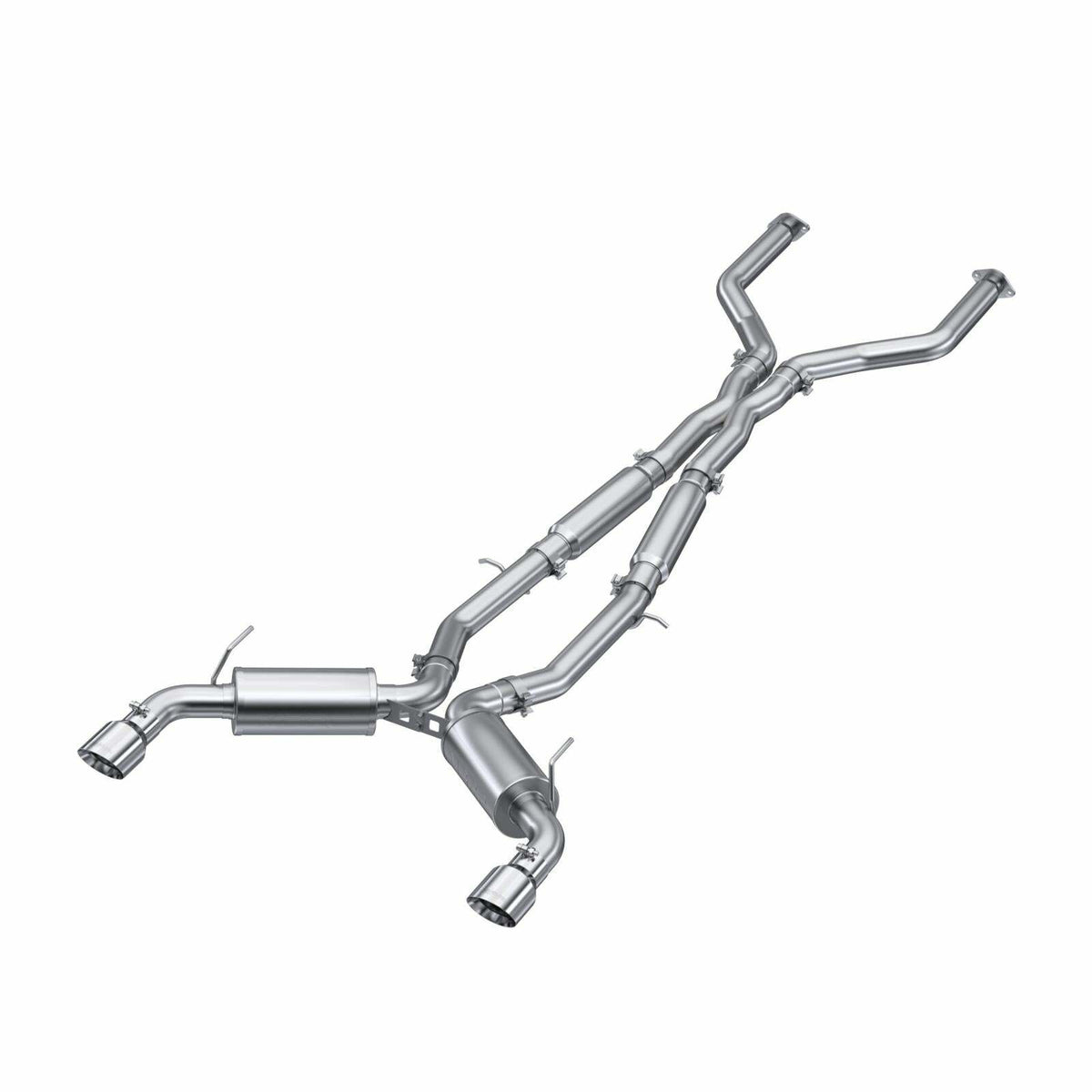 MBRP Exhaust 2016-2023 Infiniti Q50 3.0L 3 Inch Cat-Back Dual Split Rear Exit Tour Version T304 Stainless Steel MBRP S4405304