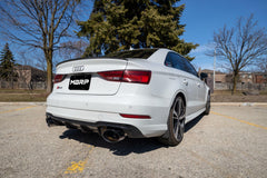 MBRP Exhaust T304 Stainless Steel 3" Cat-Back Dual Split Rear with Oval Black Chrome Tips PN. S46103BC
