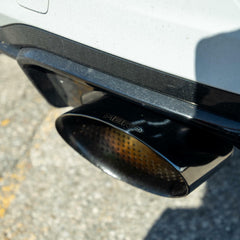 MBRP Exhaust T304 Stainless Steel 3" Cat-Back Dual Split Rear with Oval Black Chrome Tips PN. S46103BC