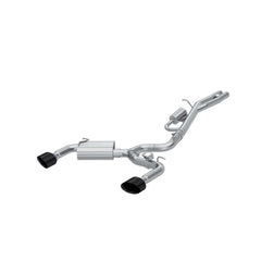 MBRP Exhaust T304 Stainless Steel 3" Cat-Back Dual Split Rear with Oval Black Chrome Tips PN. S46103BC