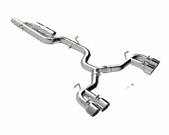 MBRP Exhaust 2022-Up Volkswagen Gold R MK8 T304 Stainless Steel 3 Inch Cat-Back Quad Split Rear Valve Delete MBRP S4612304