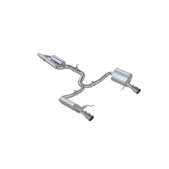 MBRP Exhaust T304 Stainless Steel 3" Cat-Back 2.5" Dual Split Rear Factory Through Bumper PN. S4618304