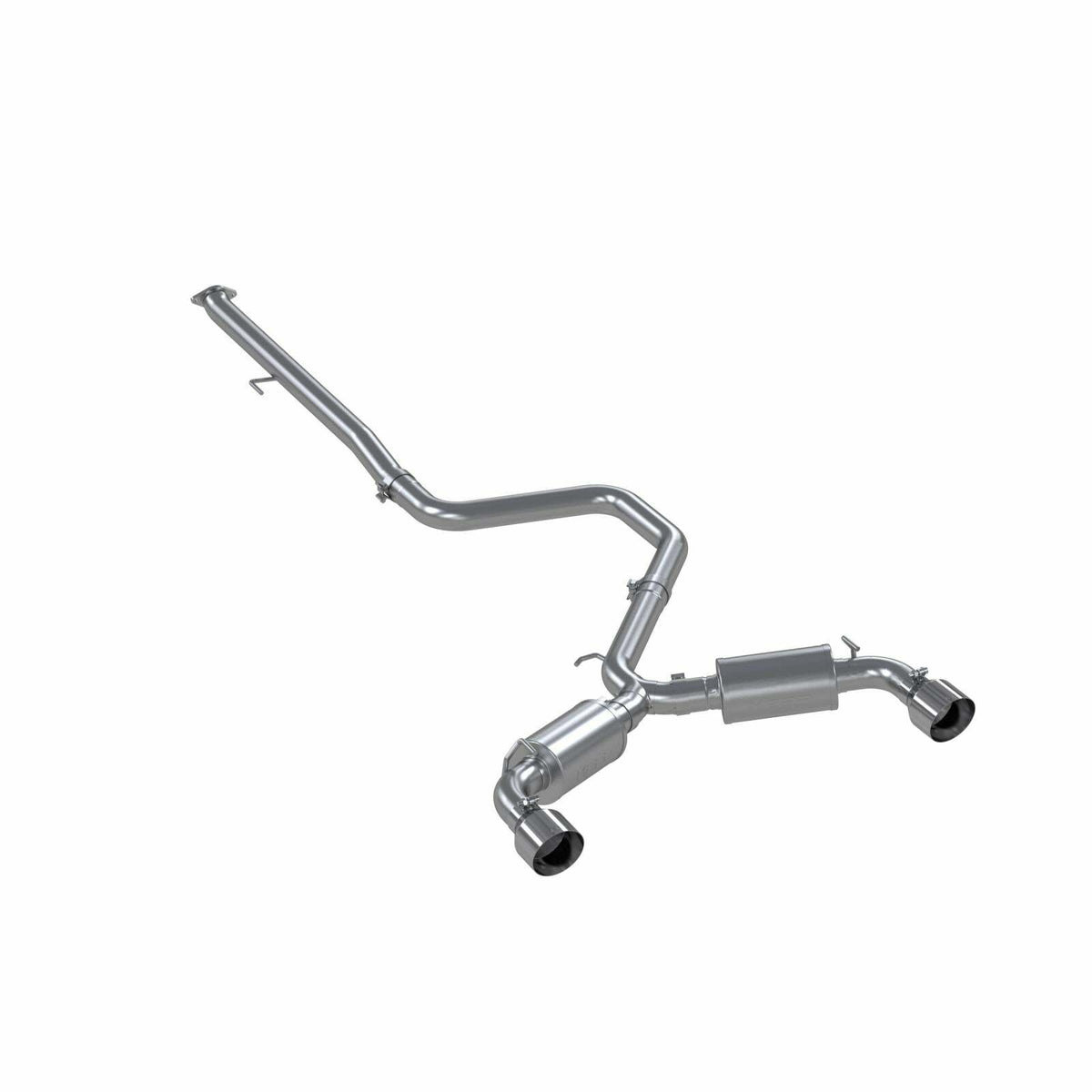 MBRP Exhaust 3 inch Cat-Back Dual Split Rear (2) 5 inch OD Tips Included 19-22 Hyundai Veloster N Aluminized Steel MBRP S4706AL