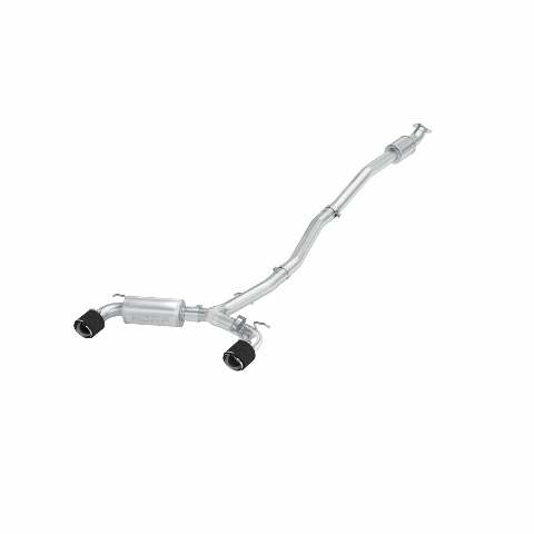 MBRP Exhaust 2022-2023 Hyundai Kona N 2.0L Turbo Armor Pro T304 Stainless Steel 3 Inch Cat-Back Dual Rear with Carbon Fiber Tips Active MBRP S47093CF