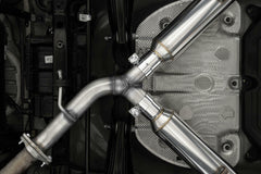 MBRP Exhaust T304 Stainless Steel 2.5" Axle-Back Dual Split Rear with Quad Carbon Fiber Tips PN. S47113CF