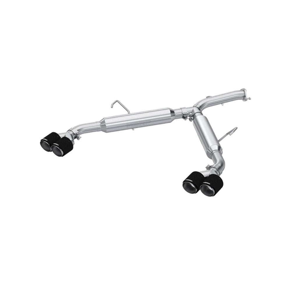 MBRP Exhaust T304 Stainless Steel 2.5" Axle-Back Dual Split Rear with Quad Carbon Fiber Tips PN. S47113CF