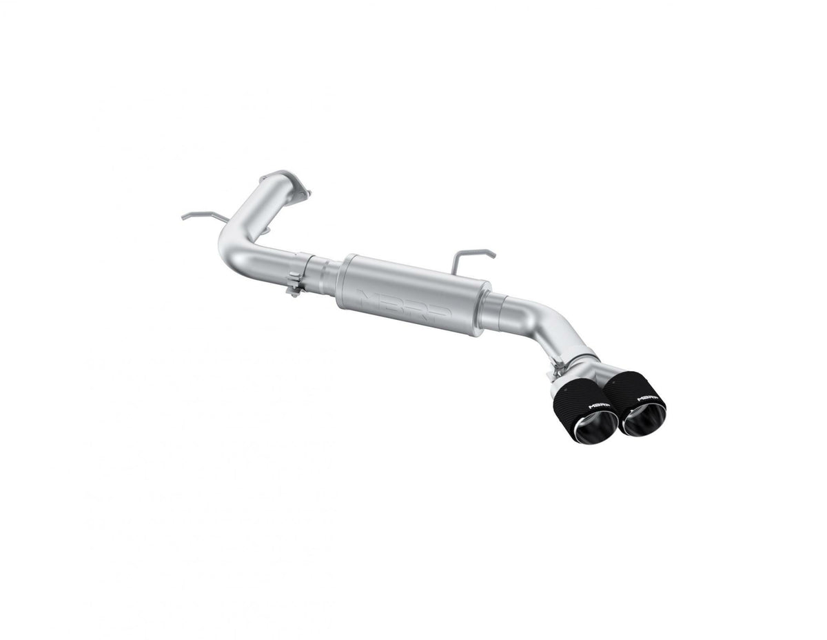 MBRP Exhaust T304 Stainless Steel 3" Axle-Back Single Rear Exit with Dual Outlet Carbon Fiber Tip PN. S47123CF