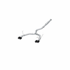 MBRP Exhaust 23-Up Subaru WRX 2.4L T304 Stainless Steel 3 Inch Cat-Back Dual Split Rear Quad Carbon Fiber Tips Race Profile MBRP S48083CF