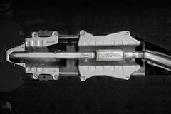 MBRP Exhaust T304 Stainless Steel 3" Cat-Back  2.5" Dual Split Rear with Carbon Fiber Tips PN. S49033CF