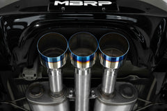 MBRP Exhaust T304 Stainless 3" Cat-Back Triple Center Outlet with Burnt End Tips Active PN. S49043BE