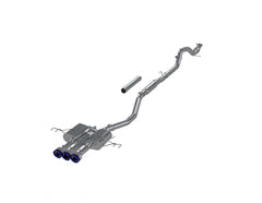 MBRP Exhaust T304 Stainless 3" Cat-Back Triple Center Outlet with Burnt End Tips Active PN. S49043BE