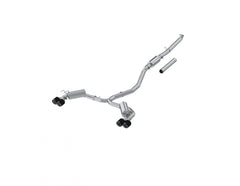 MBRP Exhaust T304 Stainless Steel 3" Cat-Back 2.5" Dual Split Rear with Quad Carbon Fiber Tips PN. S49063CF