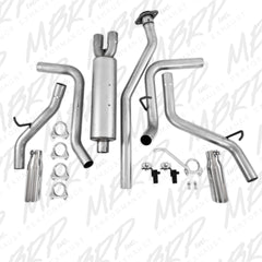 MBRP Exhaust S5018AL 2.5in. Cat Back; Dual Split Side; AL
