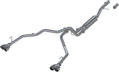 MBRP Exhaust Aluminized Steel 3" Cat-Back 2.5" Dual Split Rear Quad Tips PN. S5057AL