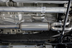 MBRP Exhaust T304 Stainless Steel 3" Cat-Back 2.5" Dual Split Rear with Quad Carbon Fiber Tips PN. S50593CF