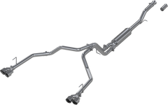 MBRP Exhaust Aluminized Steel 3" Cat-Back 2.5" Dual Split Rear with Quad Tips PN. S5059AL