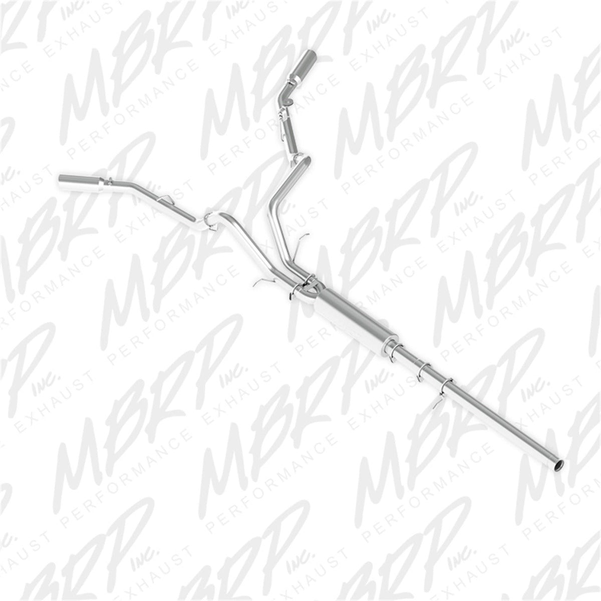 MBRP Exhaust S5082AL 3in. Cat Back; Dual Split Side; AL