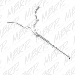 MBRP Exhaust S5082AL 3in. Cat Back; Dual Split Side; AL