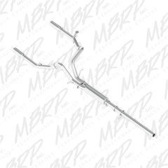 MBRP Exhaust S5084AL 3in. Cat Back; Dual Split Rear; AL