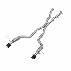 MBRP Exhaust 2018-2023 Dodge Durango SRT SRT Hellcat 6.2L/6.4L Armor Pro T304 Stainless Steel 3 Inch Cat-Back Dual Rear Exit with Carbon Fiber Tips MBRP S51053CF