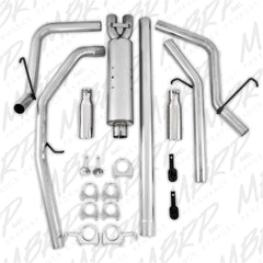 MBRP Exhaust S5126AL 2 1/2in. Cat Back; Dual Split Rear; AL