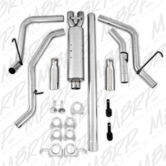 MBRP Exhaust S5128AL 2 1/2in. Cat Back; Dual Split Side; AL