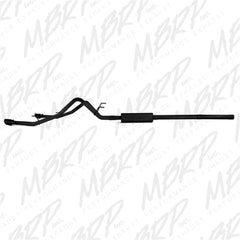 MBRP Exhaust S5146BLK 2 1/2in. Cat Back; Dual Split Rear; Black Coated (through stock bumper)