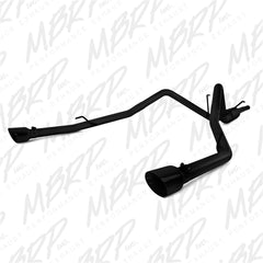 MBRP Exhaust S5146BLK 2 1/2in. Cat Back; Dual Split Rear; Black Coated (through stock bumper)