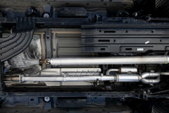 MBRP Exhaust T304 Stainless Steel 3" Cat-Back 2.5" Dual Split Rear with Carbon Fiber Tips PN. S51563CF