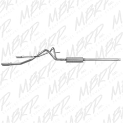 MBRP Exhaust S5202AL 2 1/2in. Cat Back; Dual Split Rear; AL
