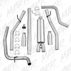MBRP Exhaust S5202AL 2 1/2in. Cat Back; Dual Split Rear; AL