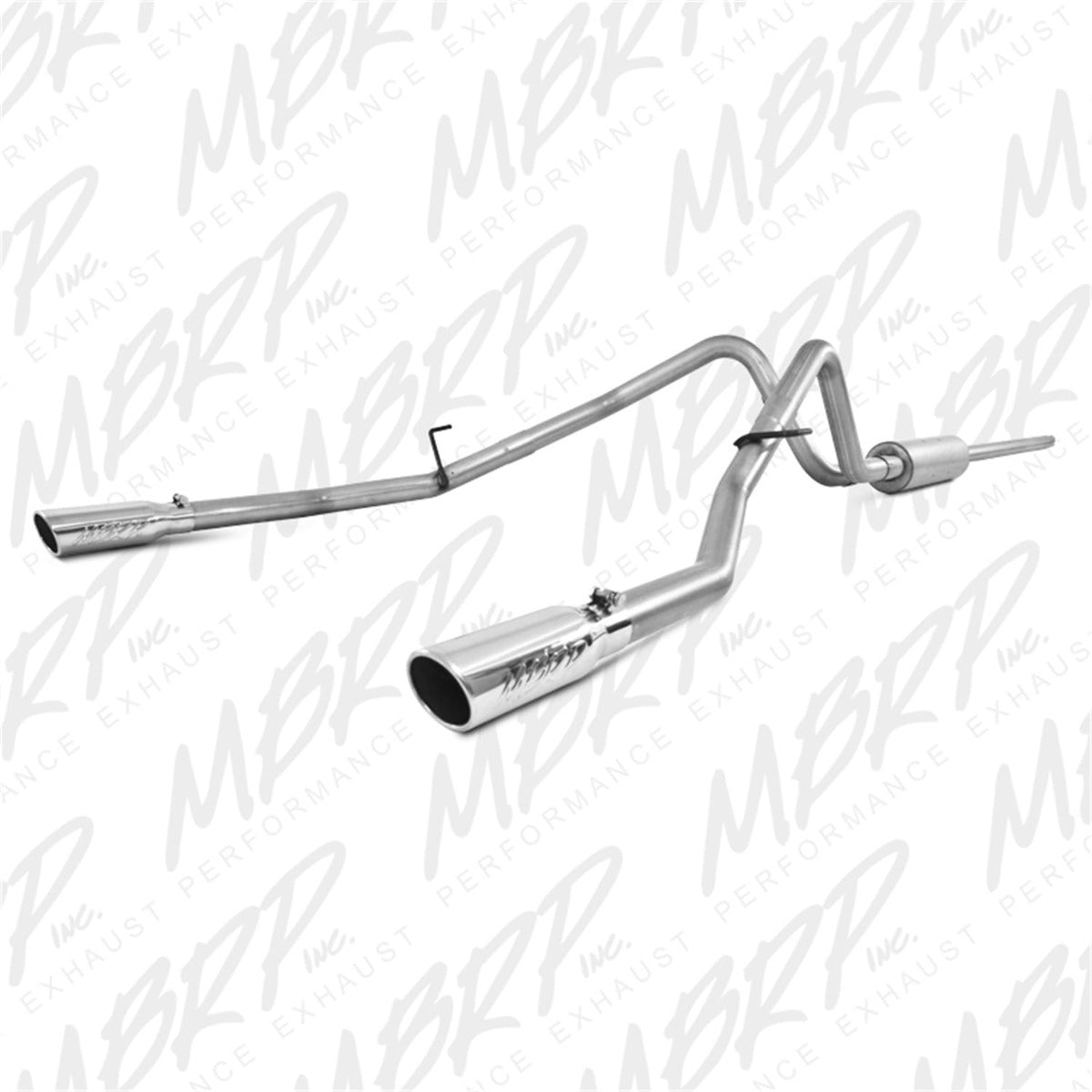 MBRP Exhaust S5202AL 2 1/2in. Cat Back; Dual Split Rear; AL