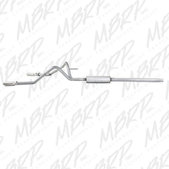 MBRP Exhaust S5204AL 2 1/2in. Cat Back; Dual Split Side; AL