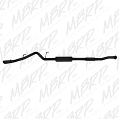 MBRP Exhaust S5230BLK 3in. Cat Back; Single Side; Black Coated