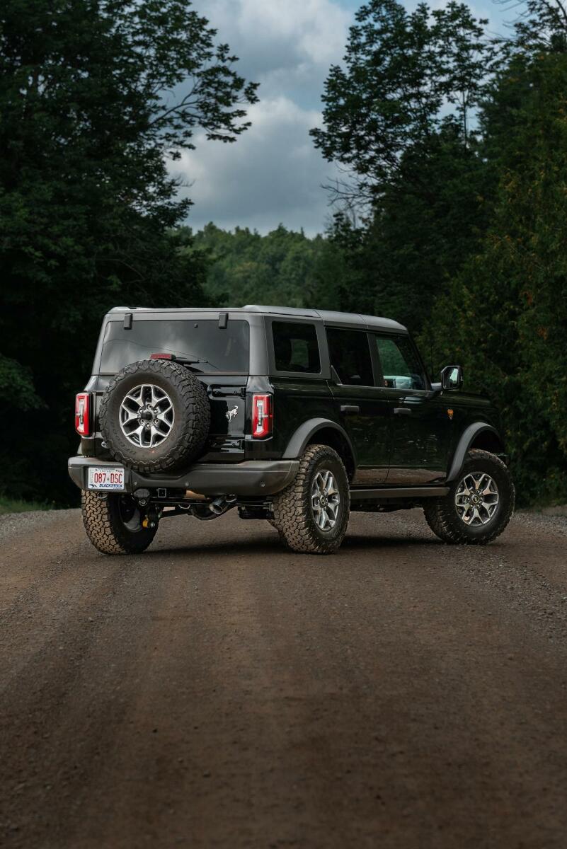 MBRP Exhaust 3 inch Cat-Back Single High Clearance Rear Exit 2021-Up Ford Bronco Aluminized Steel MBRP S5237AL