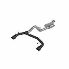 MBRP Exhaust 21-23 Ford Bronco 2.3L/2.7L EcoBoost 2/4-Door Black-Coated Aluminized Steel 3 Inch Cat-Back Dual Split Rear MBRP S5241BLK