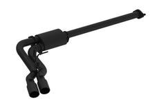MBRP Exhaust S5260BLK 3in. Cat Back; Single Side Dual Outlet in Front of Rear Wheel; Black Coated
