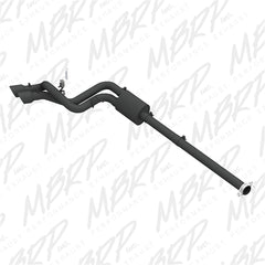 MBRP Exhaust S5261BLK 3in. Cat Back; Pre-Axle Dual Outlet; Black Coated