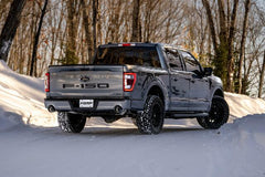 MBRP Exhaust 2021-2023 Ford F-150 Tremor and 2022-2023 Ford F-150 Black-Coated Aluminized Steel 3 Inch Cat-Back Dual Rear Exit Armor BLK Series MBRP S5268BLK